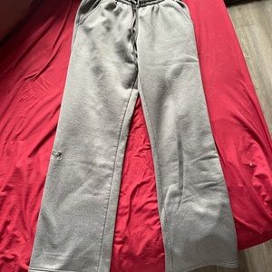 Grey under armour track pants